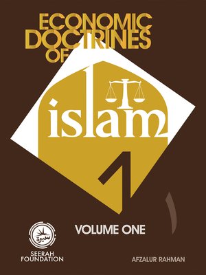 cover image of Economic Doctrines of Islam--Volume 1